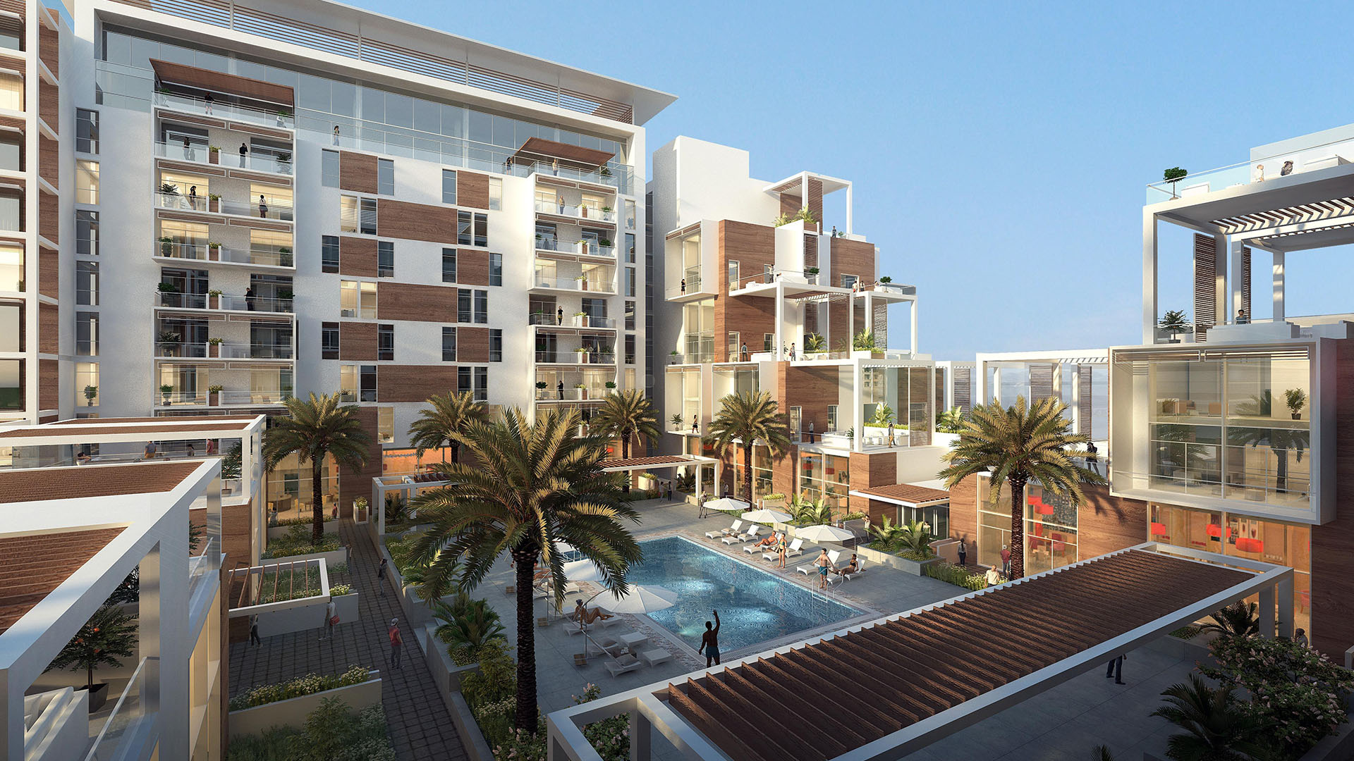 The Terraces Meydan -  View of The Community Internal Area