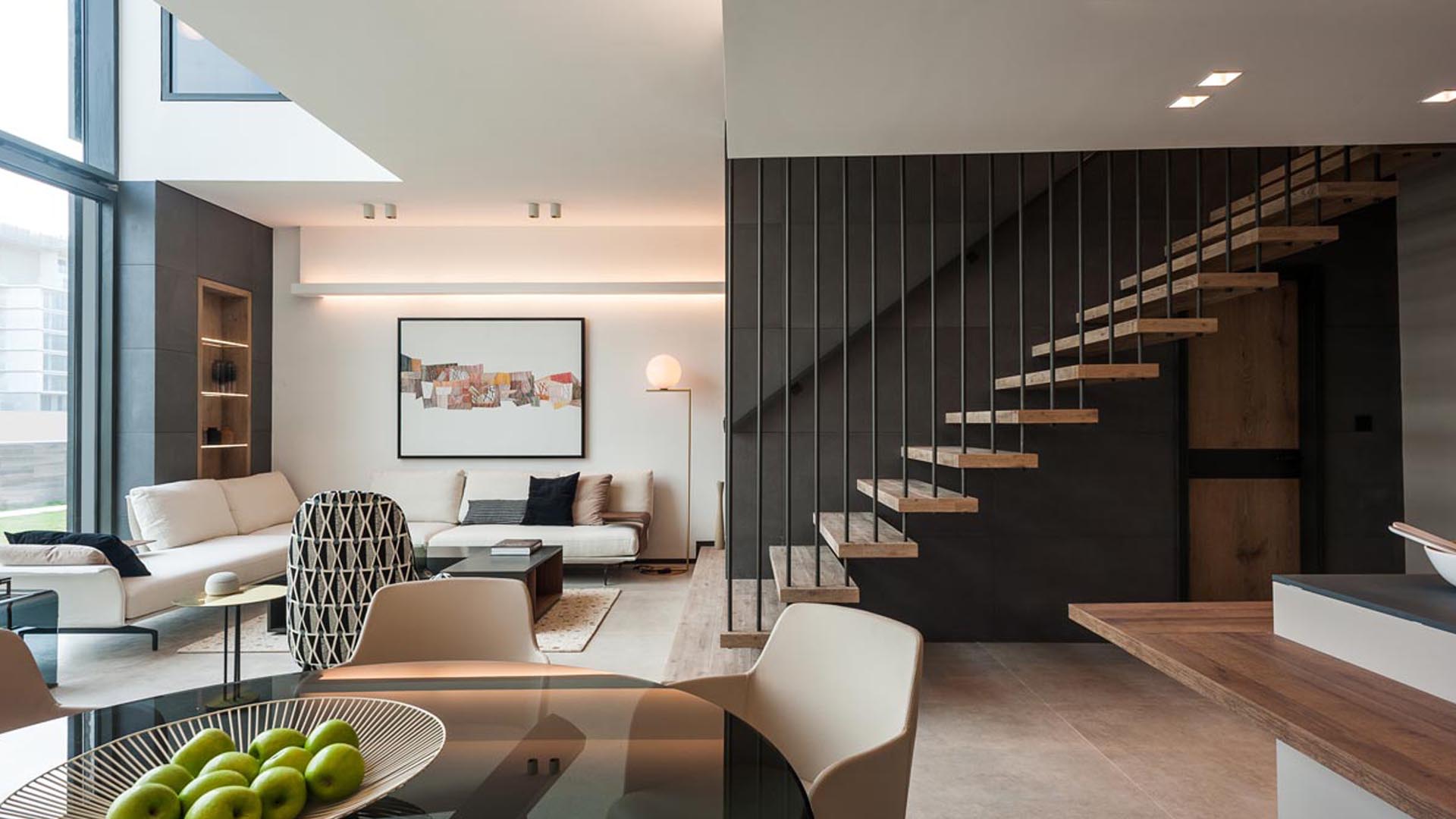 The Terraces Meydan ‘Modern Minimalistic’ Living Room - Duplex
