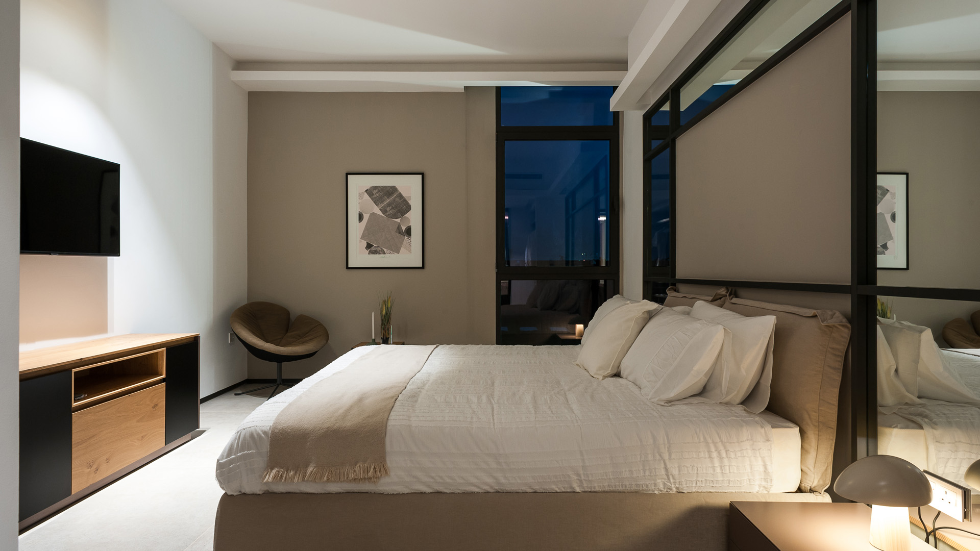 The Terraces Meydan ‘Modern Minimalistic’ Bedroom.